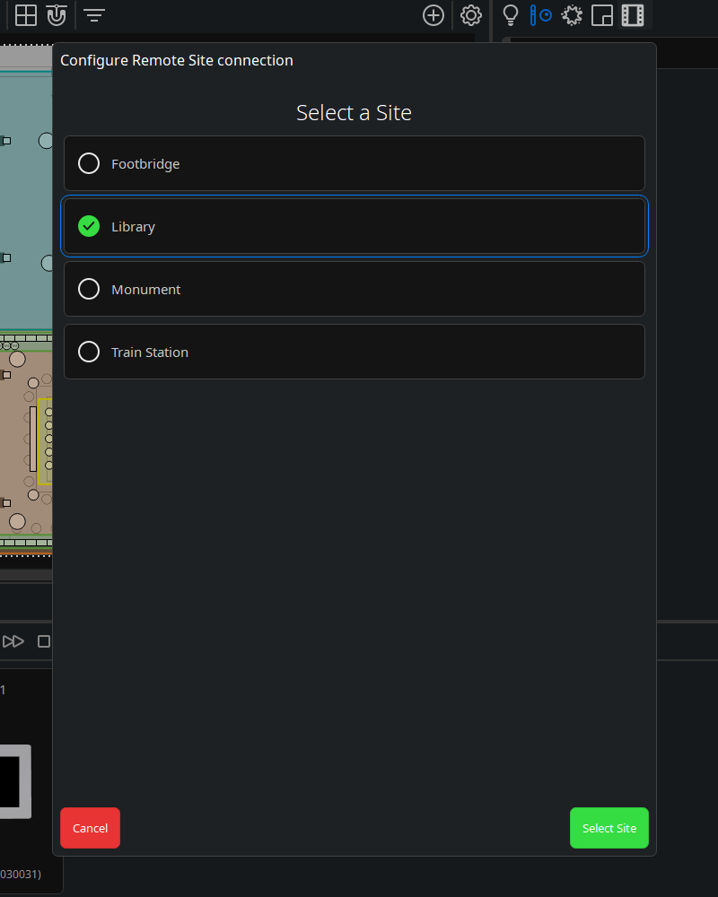 Choosing a site in Express